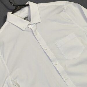 Under 5'10 Shirt Men's L White Long Sleeve Oxford Button Down